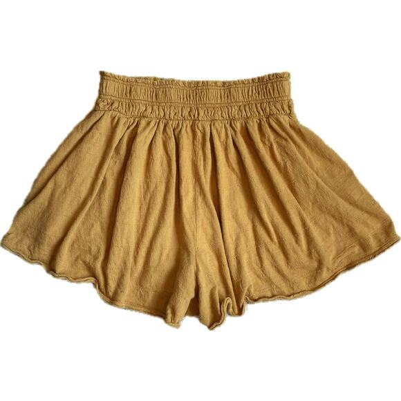 ANTHROPOLOGIE‎ DAILY PRACTICE Kimberly Shorts Size S Honey Mustard Boho - Picture 4 of 9
